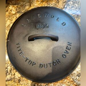 Griswold No. 9 Tite-Top Dutch Oven Lid #2552